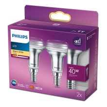 SETTI 2x LED Valonheitin polttimo Philips E14/2,8W/230V 2700K
