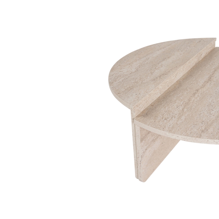 SETTI 2x ORION-sohvapöytä beige