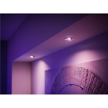 SETTI 2x himmennettävä LED RGBW-lamppu Philips Hue White And Color Ambiance GU10/4,2W/230V 2000-6500K