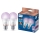SETTI 2x Philips SMART A60 E27 himmennettävä RGB-LED-lamppu 12,5W/230V 2200-6500K