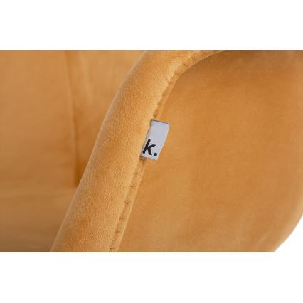 SETTI 2x Ruokapöydän tuoli NEREA 80x60,5 cm keltainen/pyökki