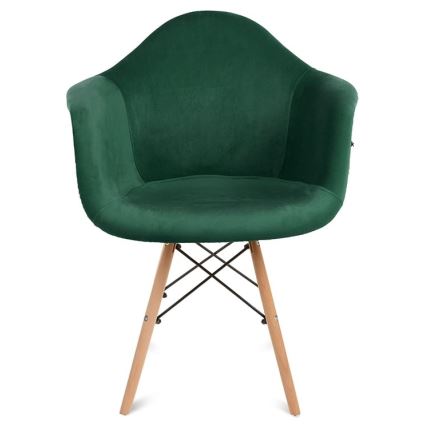 SETTI 2x Ruokapöydän tuoli NEREA 80x60,5 cm vihreä/pyökki