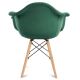 SETTI 2x Ruokapöydän tuoli NEREA 80x60,5 cm vihreä/pyökki