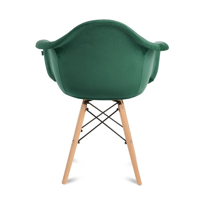 SETTI 2x Ruokapöydän tuoli NEREA 80x60,5 cm vihreä/pyökki