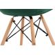 SETTI 2x Ruokapöydän tuoli NEREA 80x60,5 cm vihreä/pyökki