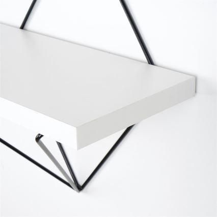 SETTI 2x Seinähylly 14x30 cm valkoinen