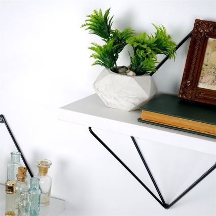 SETTI 2x Seinähylly 14x30 cm valkoinen