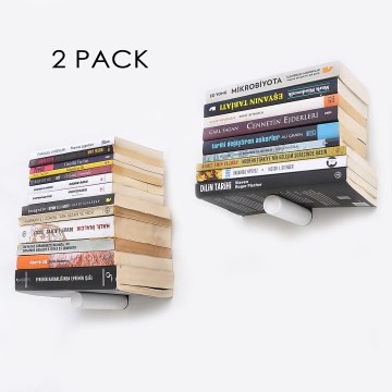 SETTI 2x Seinähylly 15x21 cm musta/valkoinen