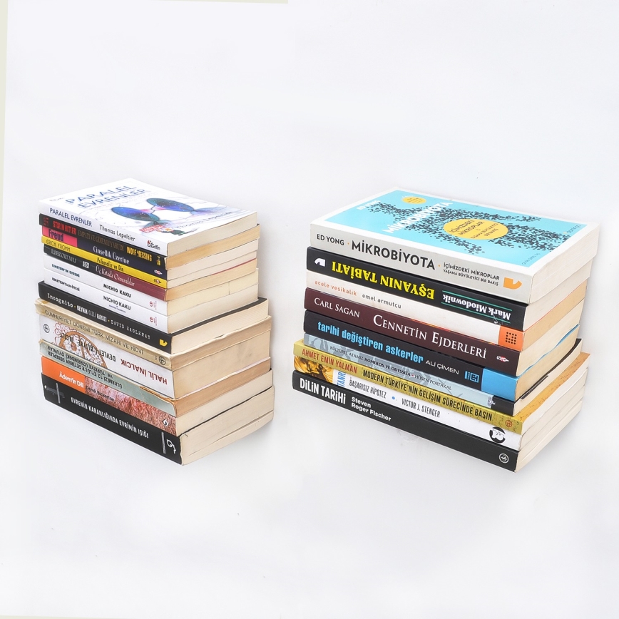 SETTI 2x Seinähylly 15x21 cm musta/valkoinen