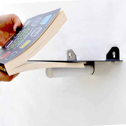 SETTI 2x Seinähylly 15x21 cm musta/valkoinen