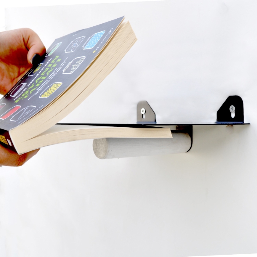 SETTI 2x Seinähylly 15x21 cm musta/valkoinen