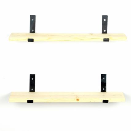 SETTI 2x Seinähylly 16x60 cm kuusi