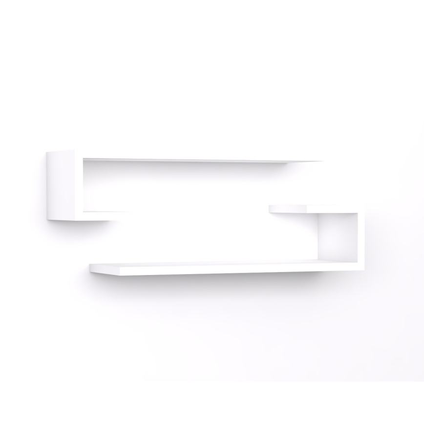 SETTI 2x seinähylly ELDO valkoinen