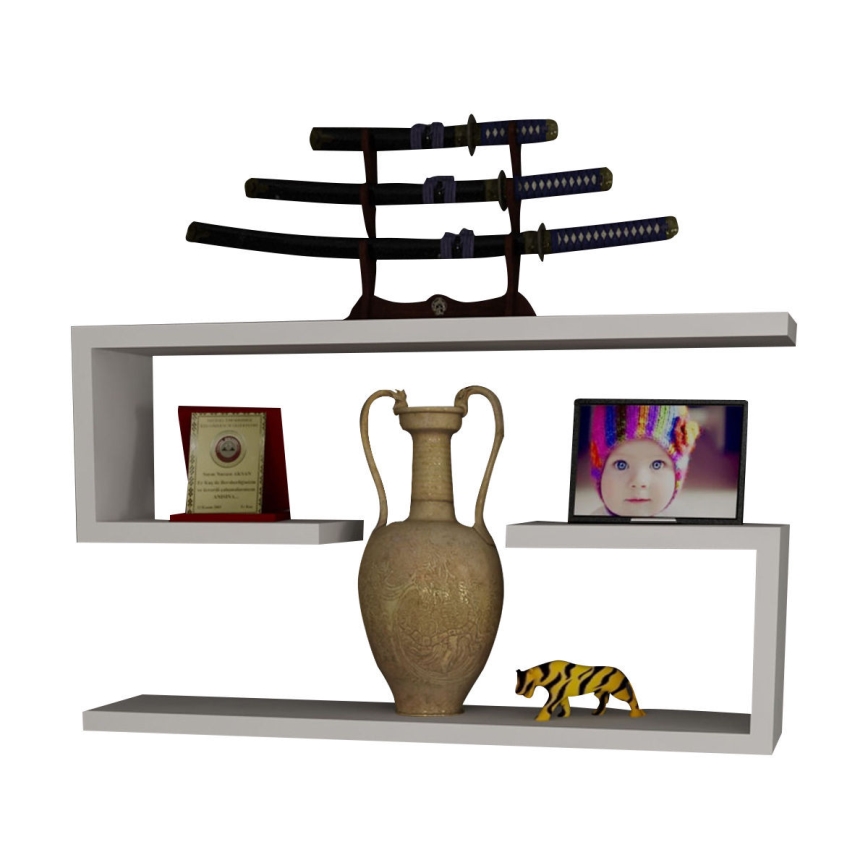 SETTI 2x Seinähylly JENIKA valkoinen