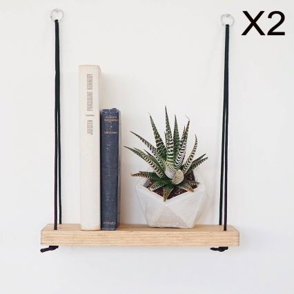 SETTI 2x Seinähylly kuusi