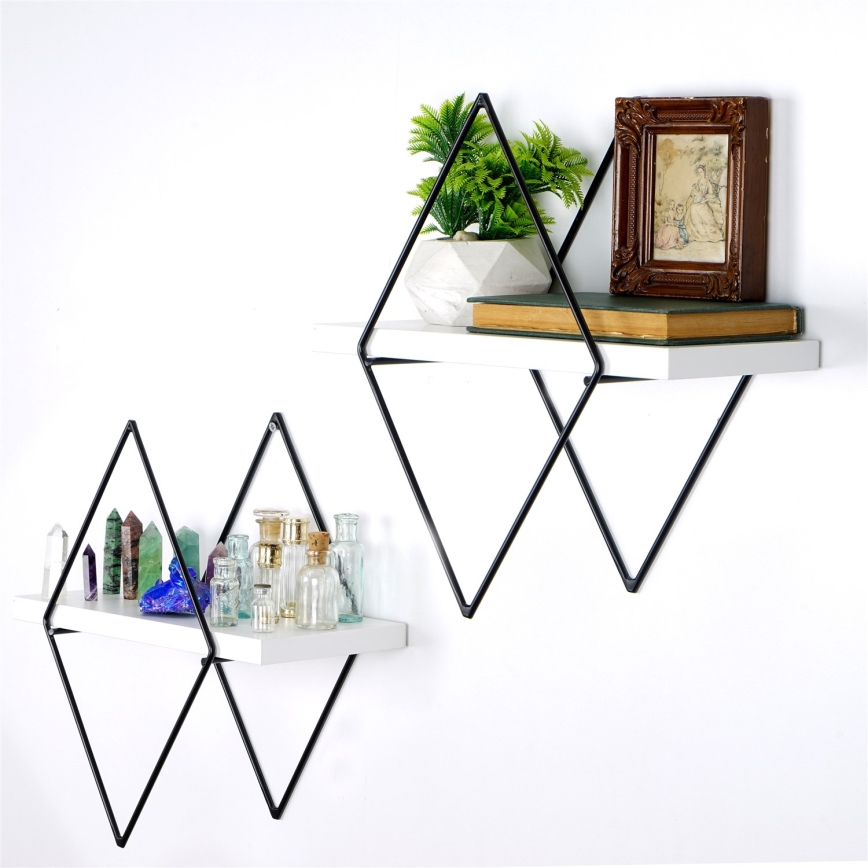 SETTI 2x Seinähylly valkoinen