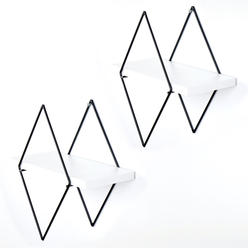 SETTI 2x Seinähylly valkoinen