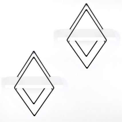 SETTI 2x Seinähylly valkoinen