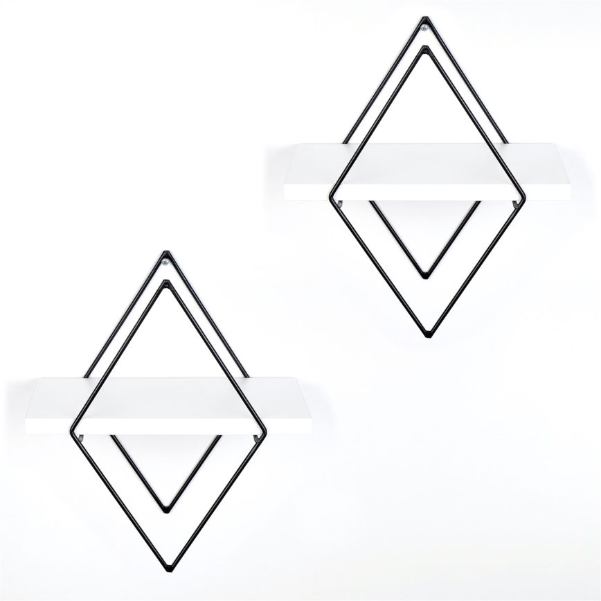 SETTI 2x Seinähylly valkoinen