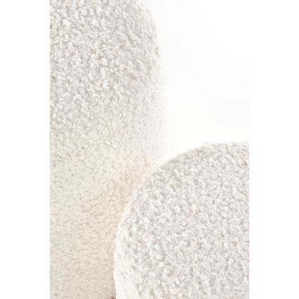 SETTI 2x Tabouret CANCUN halkaisija 31/38 cm valkoinen/ruskea