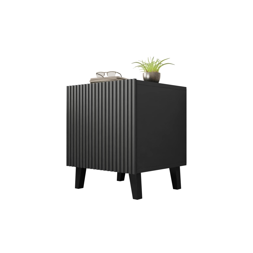 SETTI 2x Yöpöytä VAMOS 52x45 cm antrasiitti