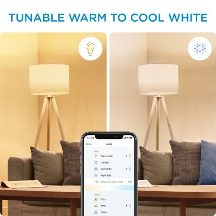 SETTI 2x Himmennettävä LED-polttimo ST64 E27/7W/230V 2000-5000K CRI 90 Wi-Fi + kauko-ohjaus - WiZ