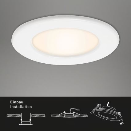 Setti 3 kpl LED-kylpyhuoneen upotettavia alasvalaisimia LED/6W/230V 3000K IP44, valkoinen