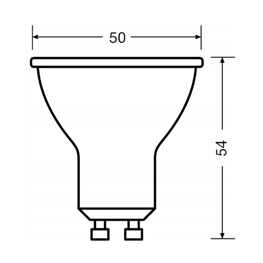 Setti 3 kpl LED-reflektorilamppuja PAR16 GU10 6,9W/230V 6500K 36° - Osram