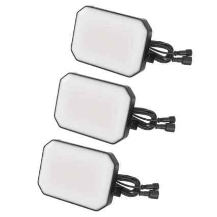 3 kpl setti LED RGBIC himmennettävä ulkokäyttöinen heittovalaisin GoSmart LED/14W/230V 3000-6500K IP65 Wi-Fi Tuya