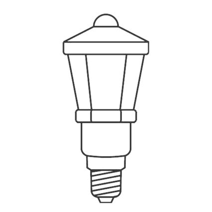 SETTI 3 x Vaihtolamppu LANTERN E10/20V/0,1A värikäs Valmistettu EU