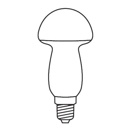 SETTI 3 x Vaihtolamppu MUSHROOM E10/20V/0,1A punainen Valmistettu EU