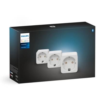 SETTI 3x Älykäs pistoke Philips Hue Älykäs pistoke EU SCHUKO