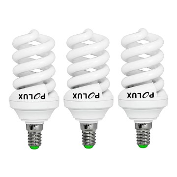 SETTI 3x Energiansäästölamppu E14/15W/230V