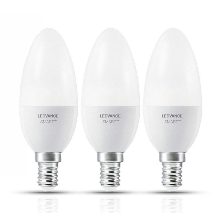 SETTI 3x Himmennettevä LED-polttimo SMART+ E14/5W/230V 2700K-6500K Wi-Fi - Ledvance