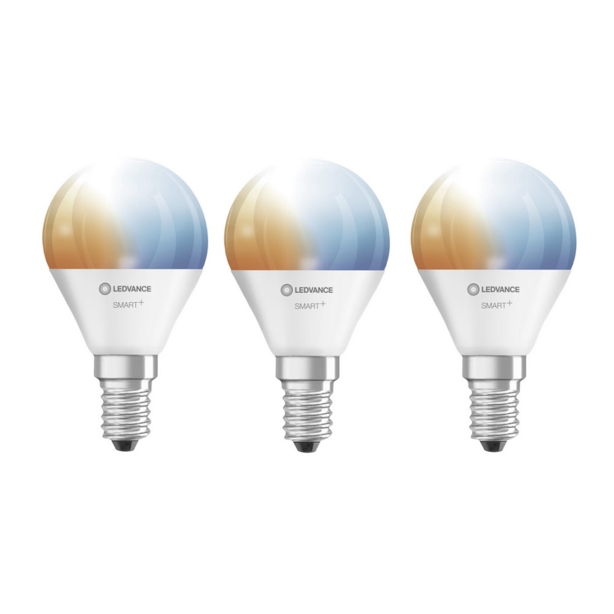 SETTI 3x Himmennettevä LED-polttimo SMART+ E14/5W/230V 2700K-6500K Wi-Fi - Ledvance
