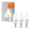 SETTI 3x Himmennettevä LED-polttimo SMART+ E14/5W/230V 2700K Wi-Fi - Ledvance