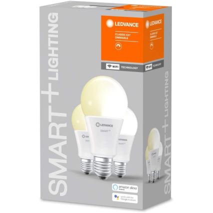 SETTI 3x Himmennettevä LED-polttimo SMART+ E27/14W/230V 2700K Wi-Fi - Ledvance