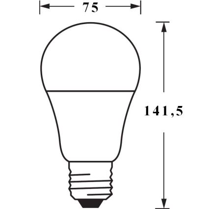 SETTI 3x Himmennettevä LED-polttimo SMART+ E27/14W/230V 2700K Wi-Fi - Ledvance