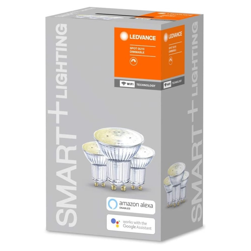 SETTI 3x Himmennettevä LED-polttimo SMART+ GU10/5W/230V 2700K Wi-Fi - Ledvance