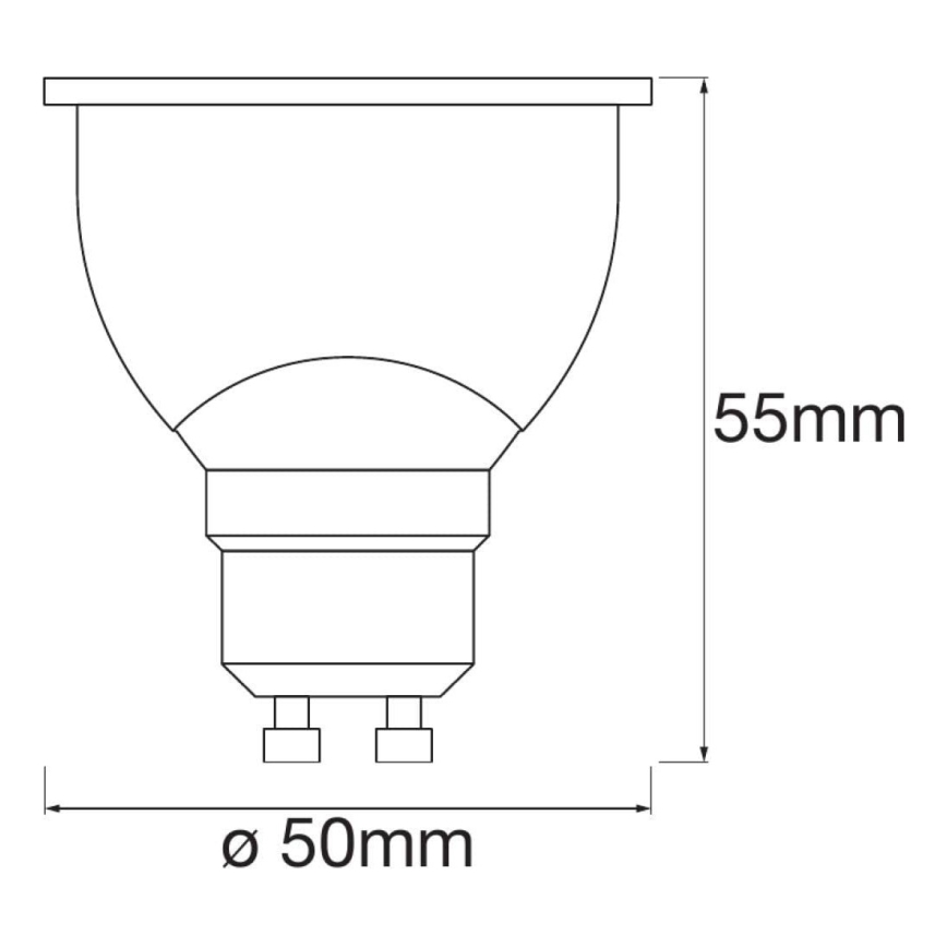 SETTI 3x Himmennettevä LED-polttimo SMART+ GU10/5W/230V 2700K Wi-Fi - Ledvance