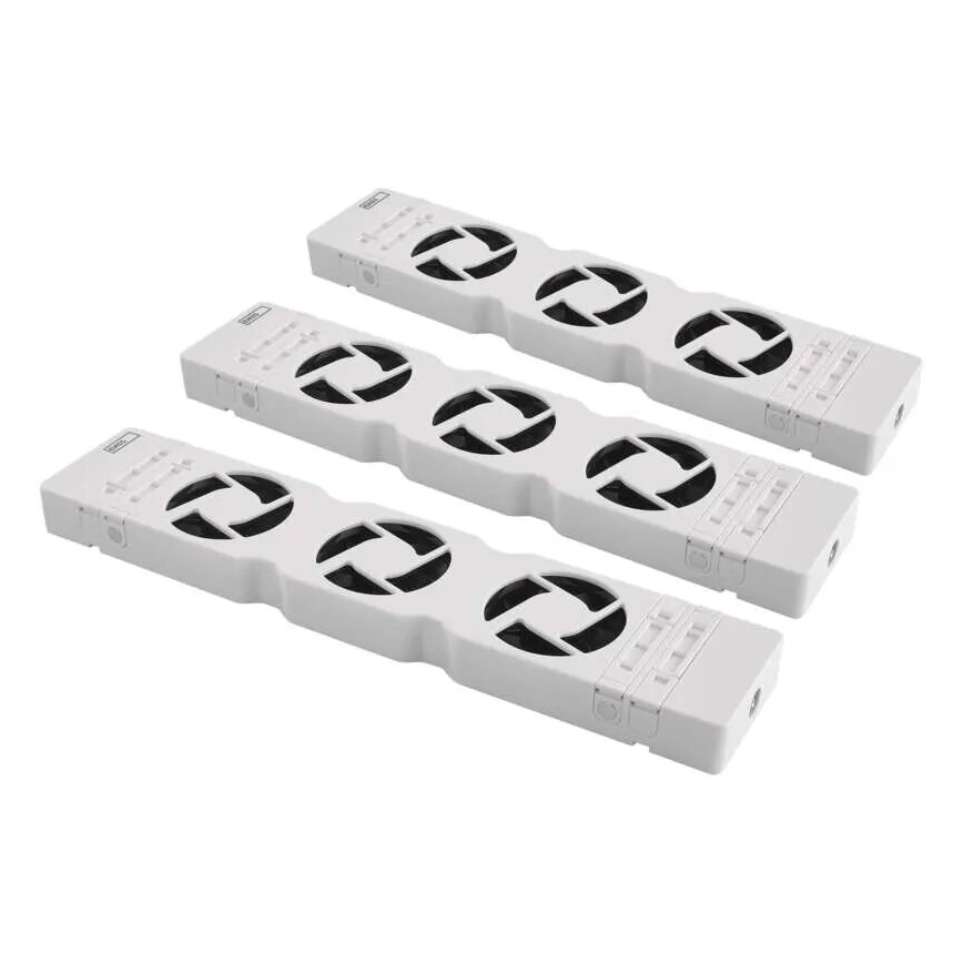 SETTI 3x Jäähdyttimen tuuletin 5/230V valkoinen