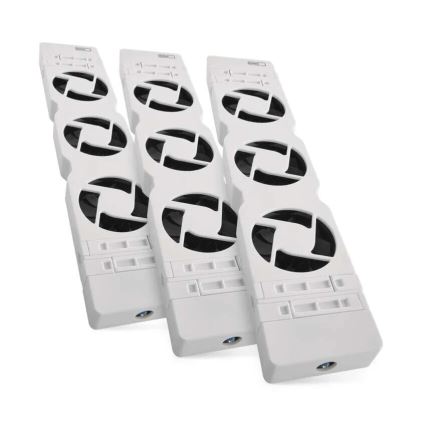 SETTI 3x Jäähdyttimen tuuletin 5/230V valkoinen