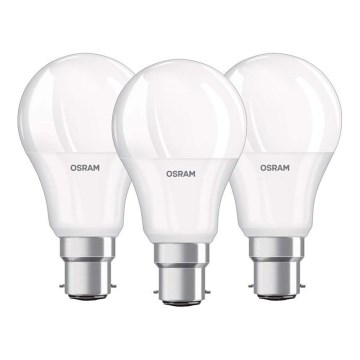 SETTI 3x LED-polttimo B22d/8,5W/230V 4000K - Osram