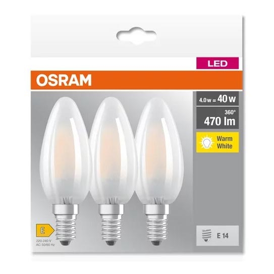 SETTI 3x LED-polttimo B40 E14/4W/230V 2700K - Osram