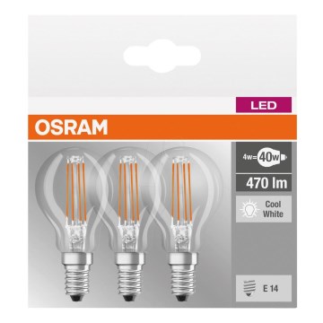 SETTI 3x LED-polttimo BASE P40 E14/4W/230V 4000K – Osram