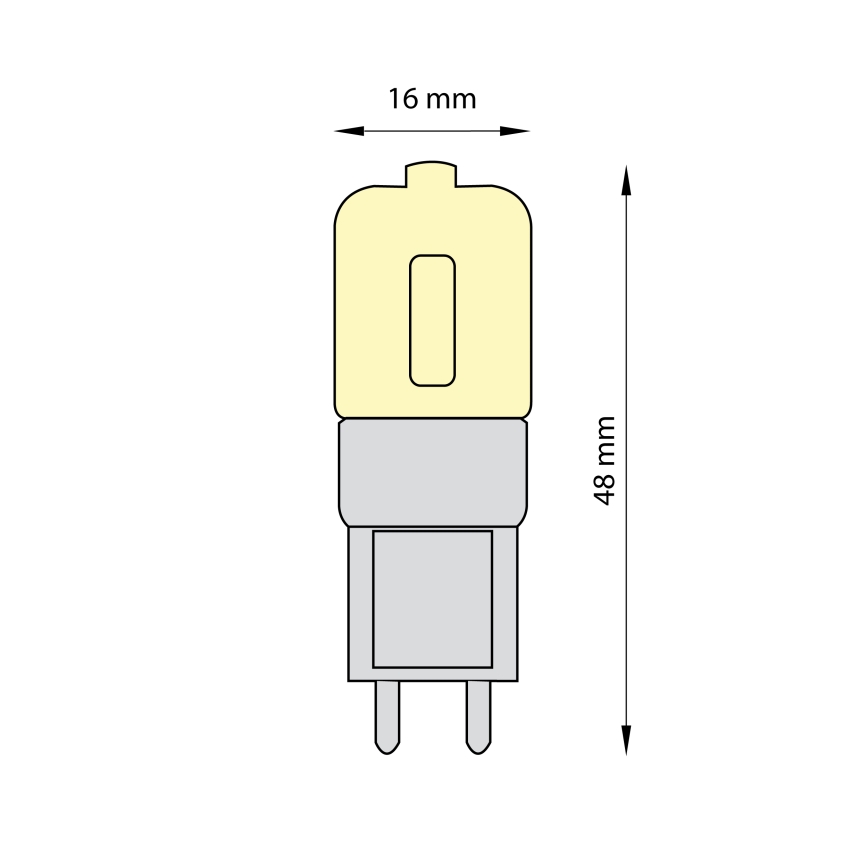 SETTI 3x LED-polttimo ECOLINE G9/2,5W/230V 3000K - Brilagi