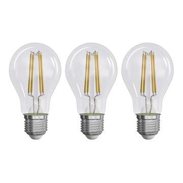 SETTI 3x LED-polttimo FILAMENT A60 E27/3,8W/230V 2700K Energialuokka A