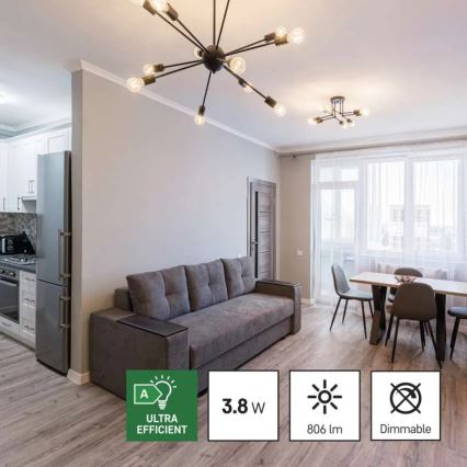 SETTI 3x LED-polttimo FILAMENT A60 E27/3,8W/230V 2700K Energialuokka A