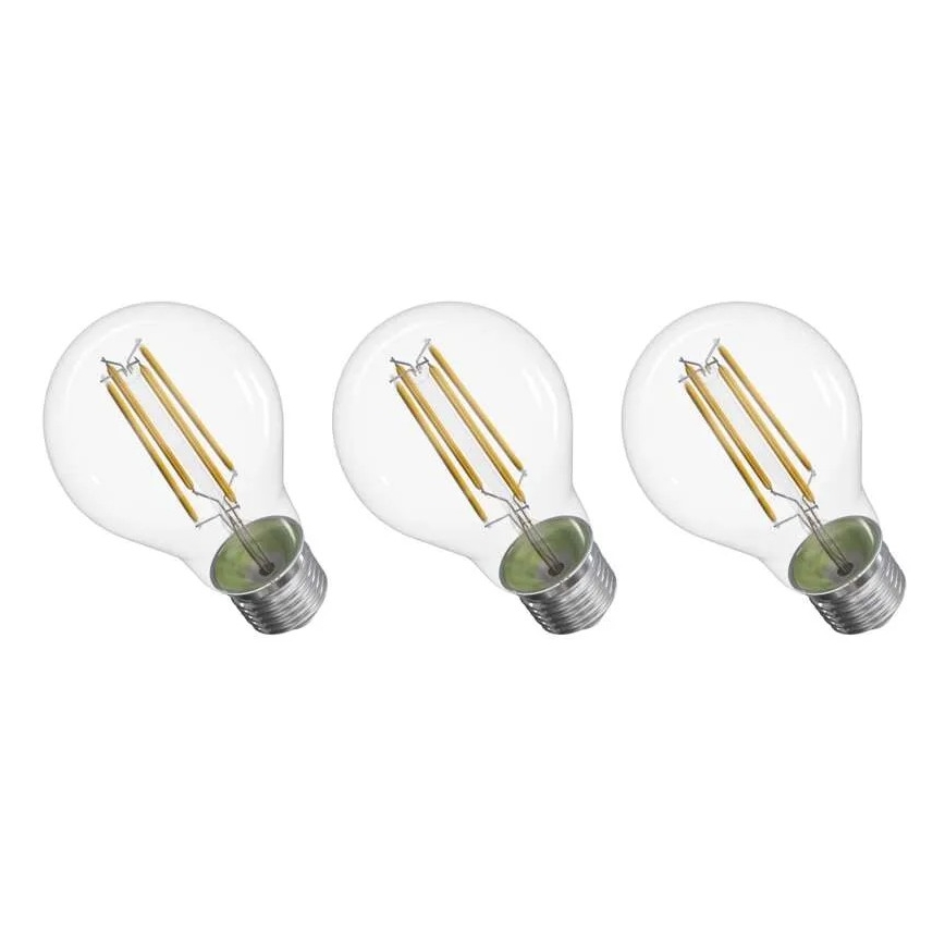 SETTI 3x LED-polttimo FILAMENT A60 E27/3,8W/230V 4000K Energialuokka A