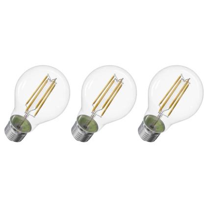SETTI 3x LED-polttimo FILAMENT A60 E27/5W/230V 2700K Energialuokka A